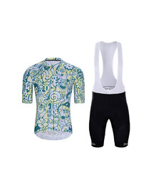 HOLOKOLO maillot corto y pantalón corto - COMIC - azul claro/negro